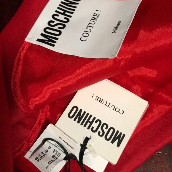 Moschino Couture Red Shop Stop Sign Top - Picture 8 of 8